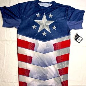 Boombah captain America undershirt polyester/spandex youth large